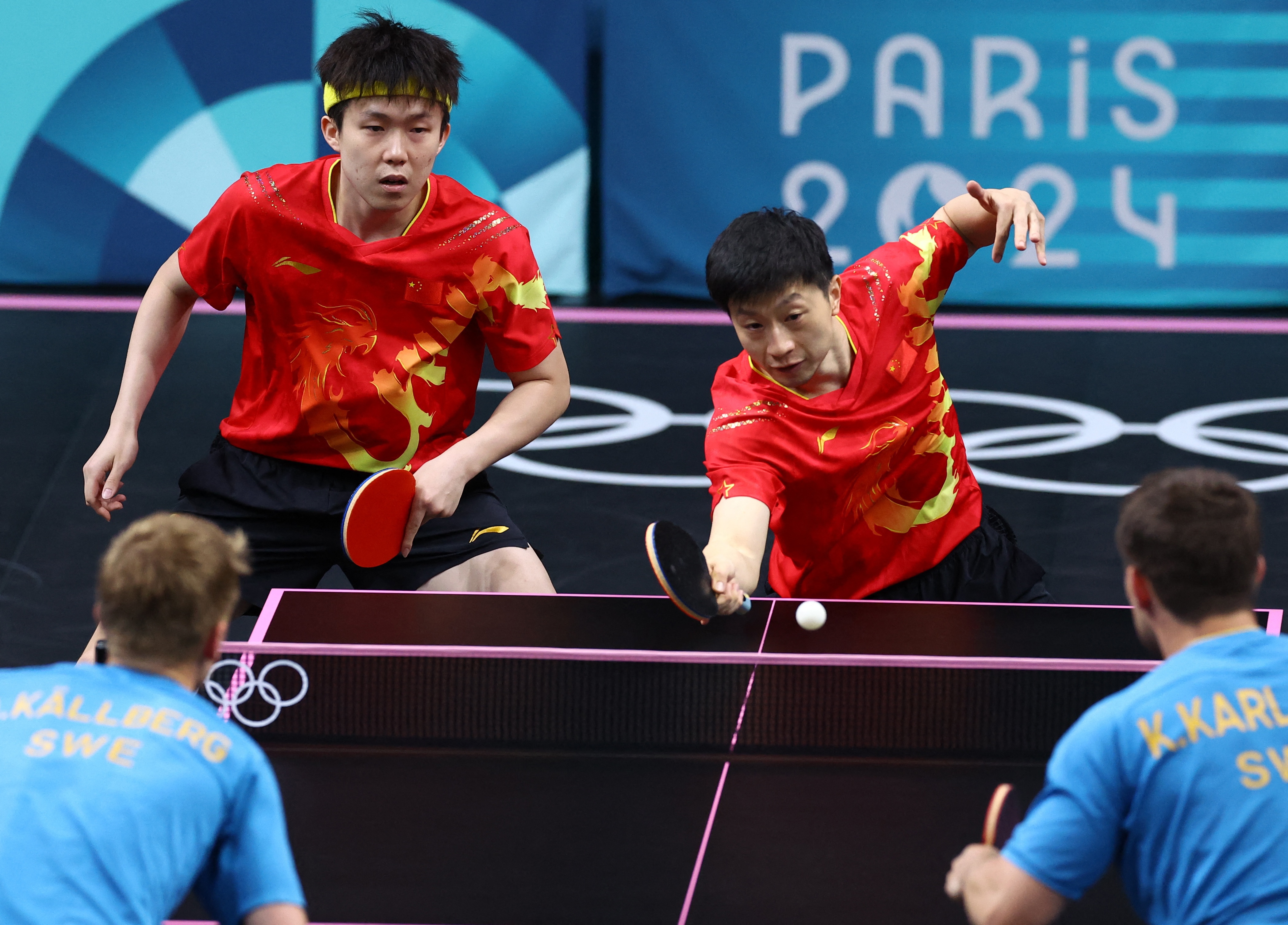 法国队力克中国队，马龙状态火热